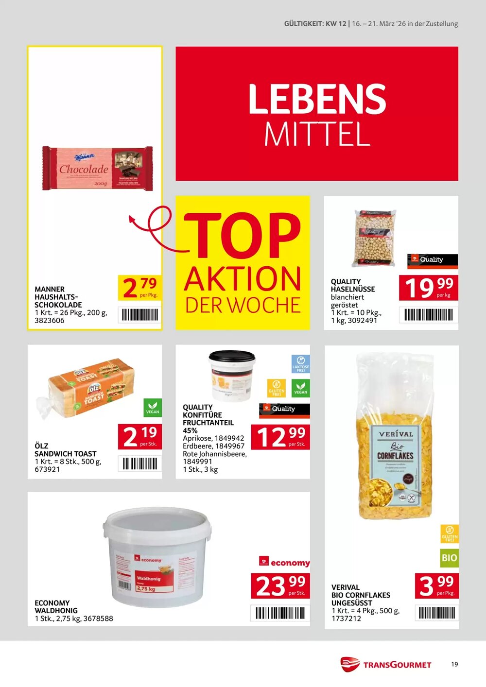 Transgourmet Flugblatt (ab 16.03.2026) - Angebote und Prospekt - Seite 19