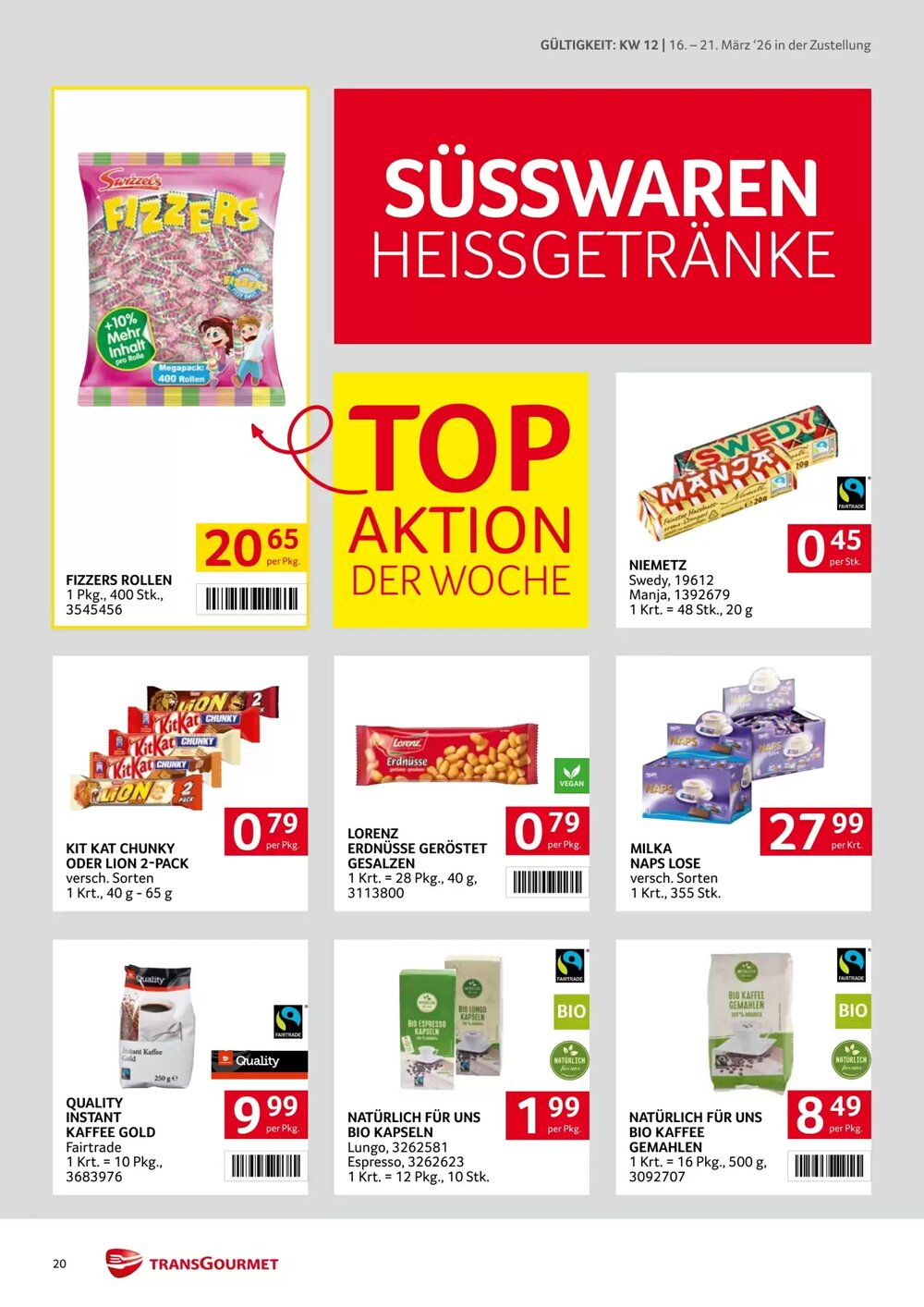 Transgourmet Flugblatt (ab 16.03.2026) - Angebote und Prospekt - Seite 20