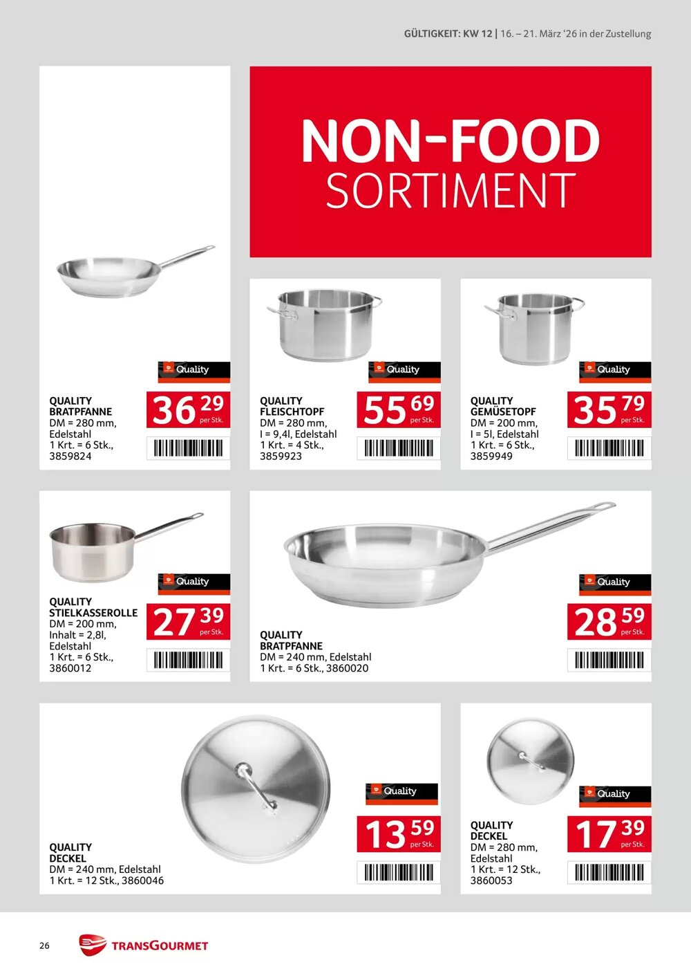 Transgourmet Flugblatt (ab 16.03.2026) - Angebote und Prospekt - Seite 26