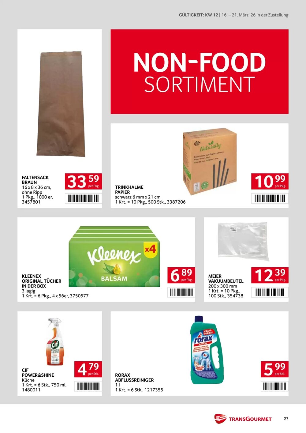 Transgourmet Flugblatt (ab 16.03.2026) - Angebote und Prospekt - Seite 27