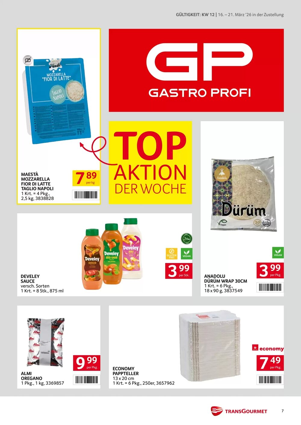 Transgourmet Flugblatt (ab 16.03.2026) - Angebote und Prospekt - Seite 7