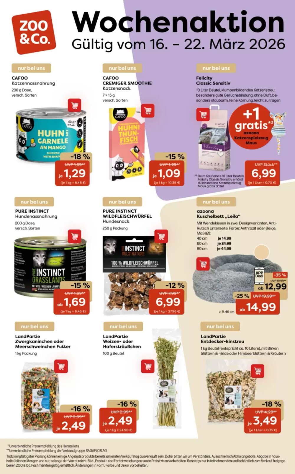 ZOO & Co Flugblatt (ab 16.03.2026) - Angebote und Prospekt - Seite 1