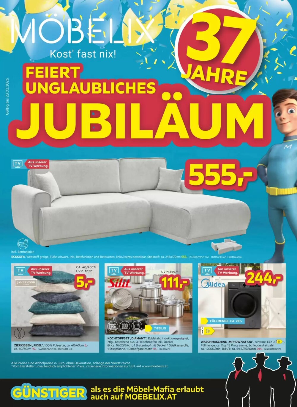 Möbelix Flugblatt (ab 17.03.2026) - Angebote und Prospekt - Seite 1