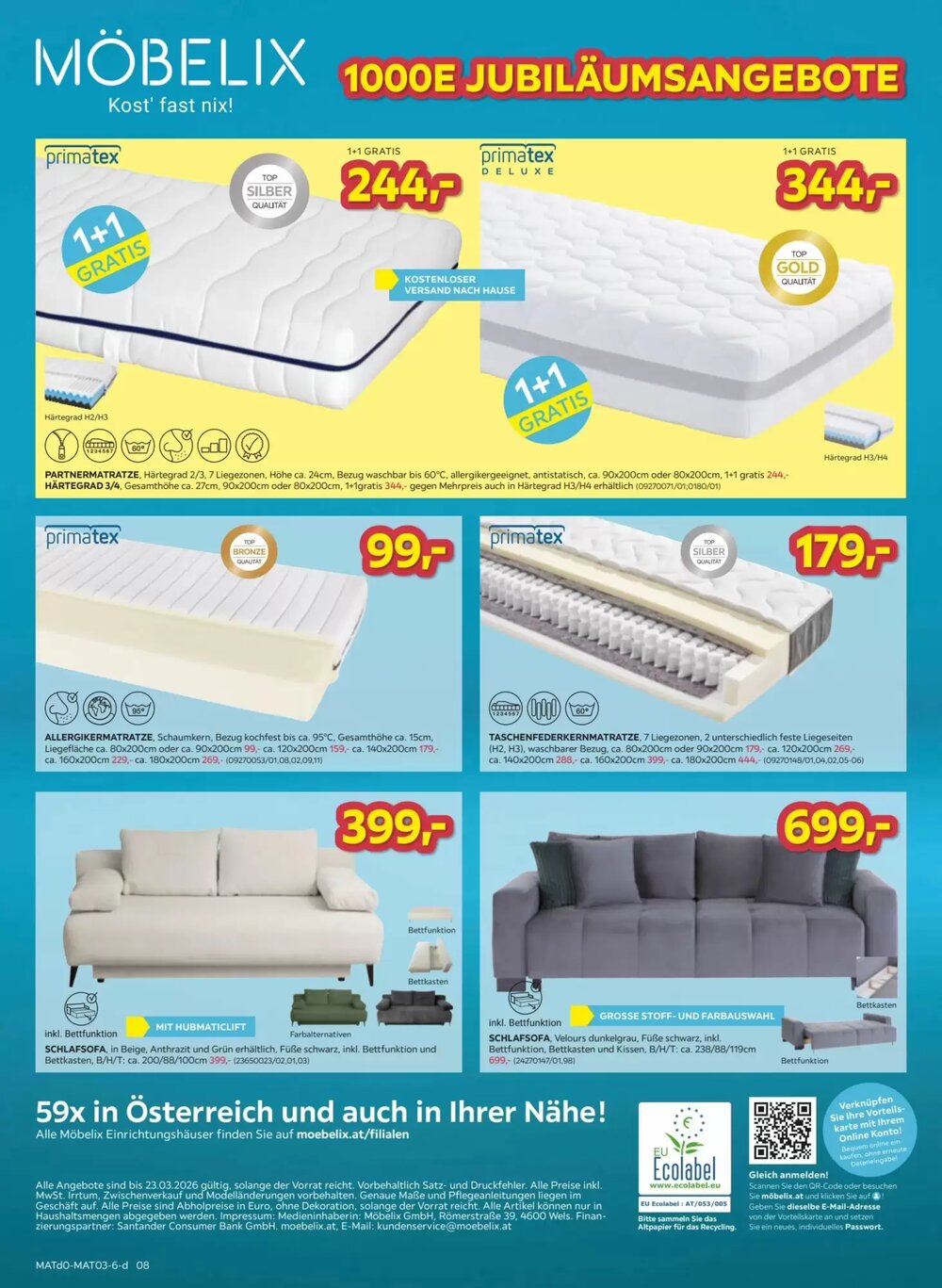 Möbelix Flugblatt (ab 17.03.2026) - Angebote und Prospekt - Seite 8