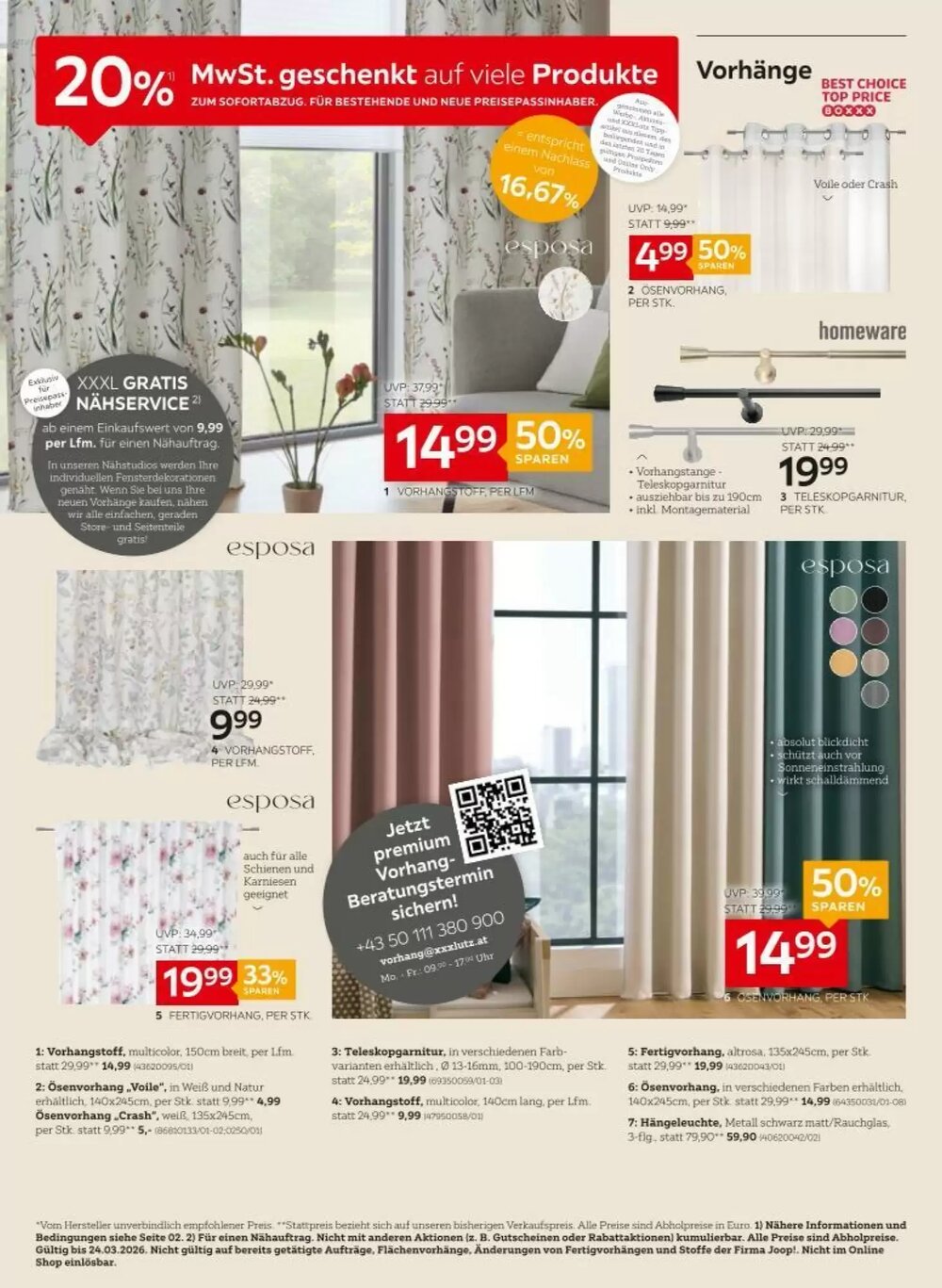 XXXLutz Flugblatt (ab 17.03.2026) - Angebote und Prospekt - Seite 20