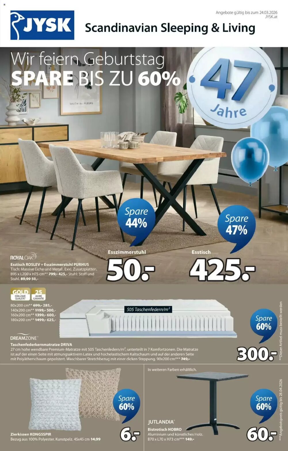 JYSK Flugblatt (ab 17.03.2026) - Angebote und Prospekt - Seite 1