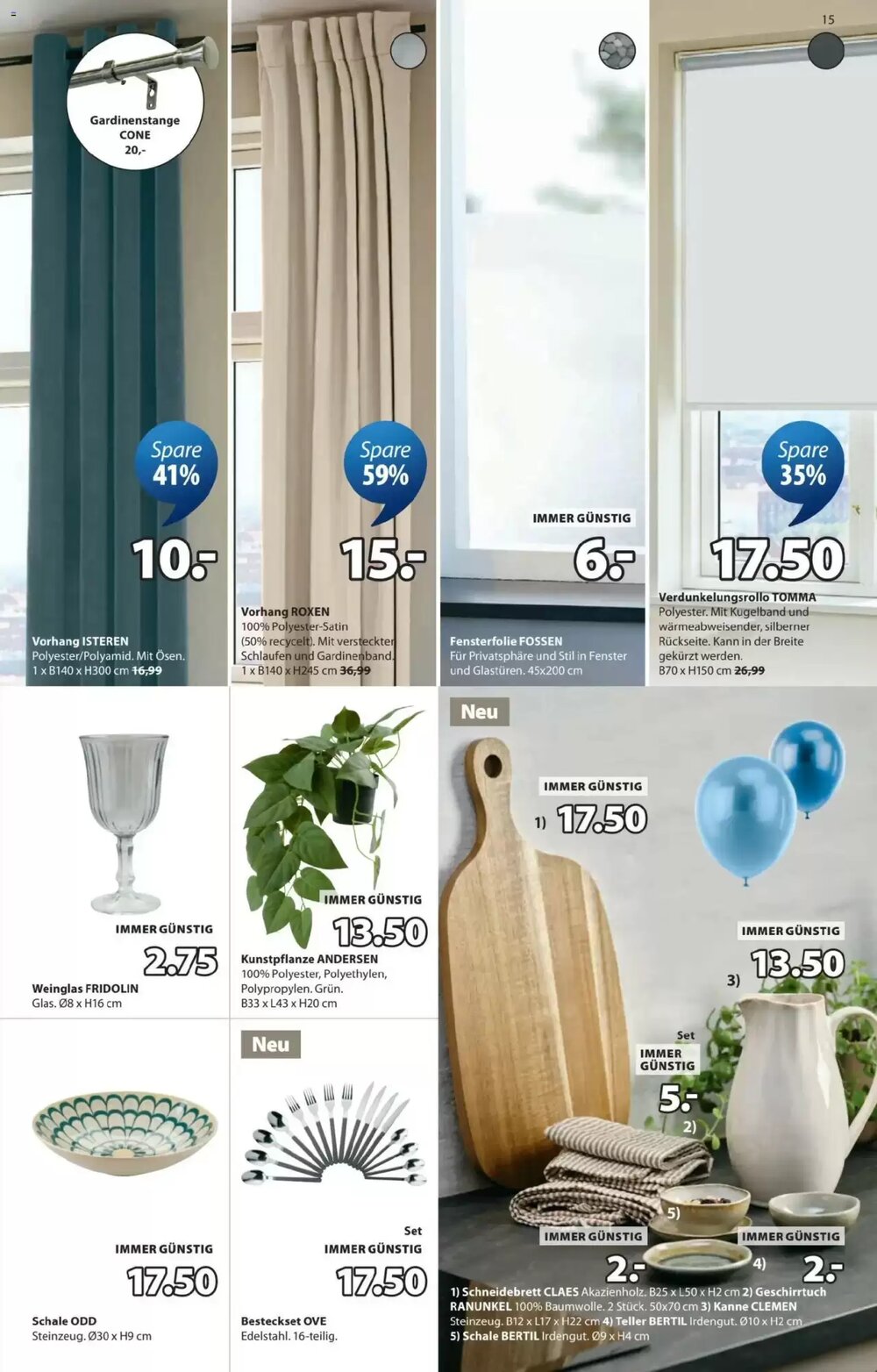 JYSK Flugblatt (ab 17.03.2026) - Angebote und Prospekt - Seite 15