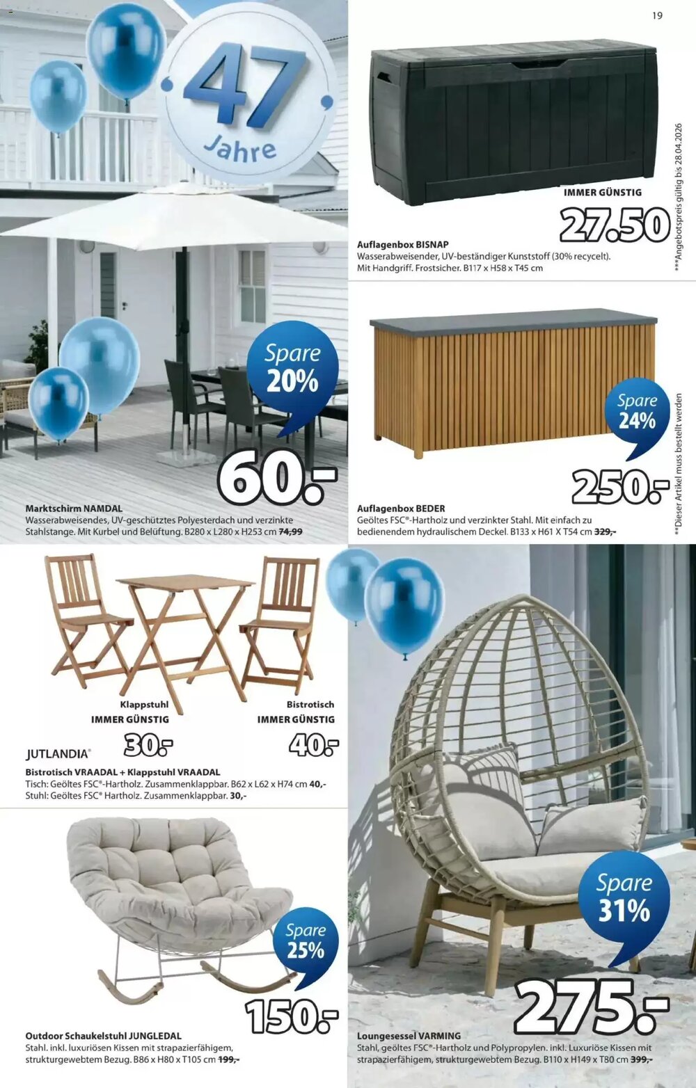 JYSK Flugblatt (ab 17.03.2026) - Angebote und Prospekt - Seite 19
