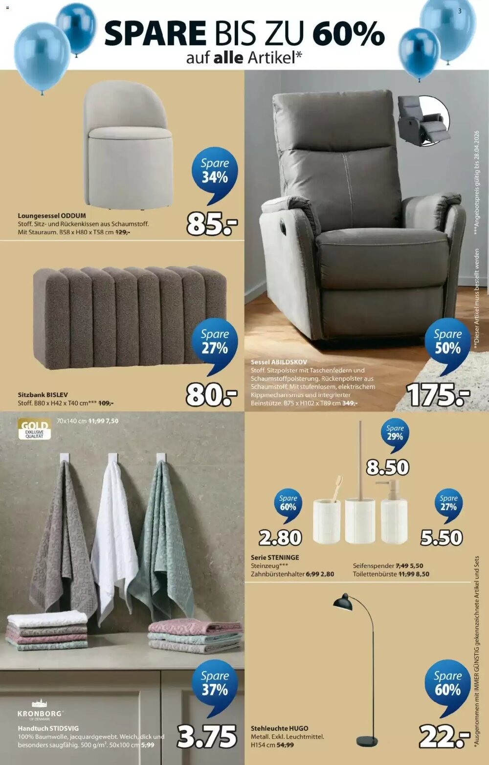 JYSK Flugblatt (ab 17.03.2026) - Angebote und Prospekt - Seite 3