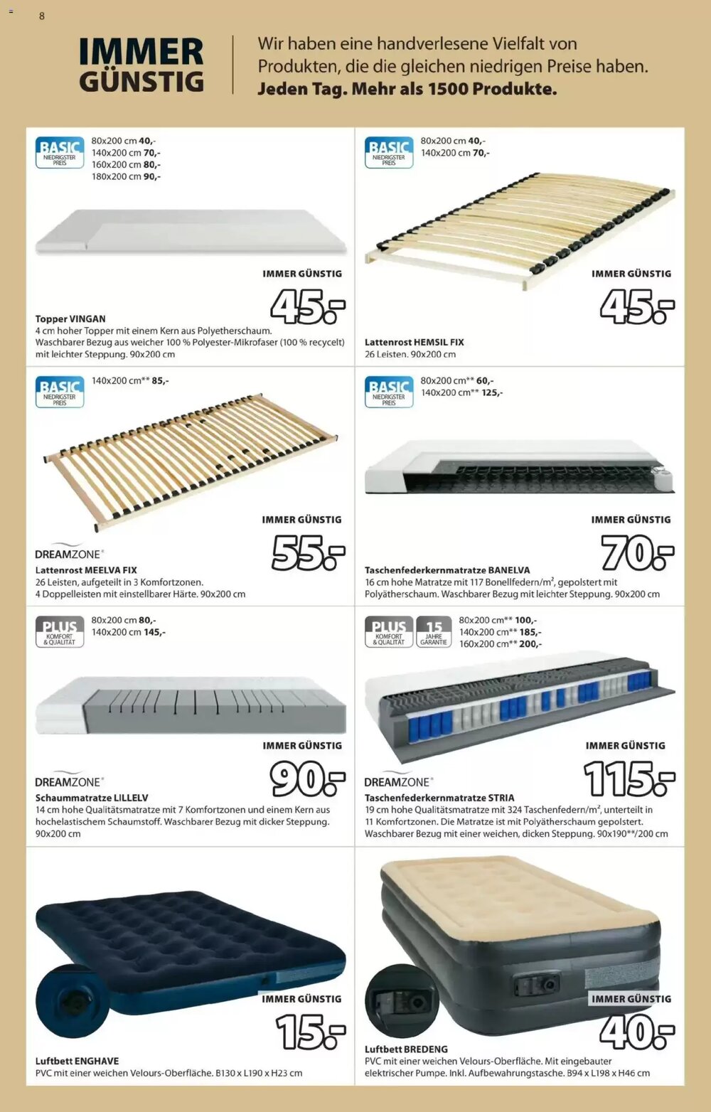 JYSK Flugblatt (ab 17.03.2026) - Angebote und Prospekt - Seite 8