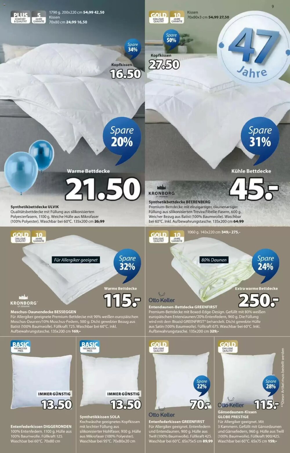JYSK Flugblatt (ab 17.03.2026) - Angebote und Prospekt - Seite 9