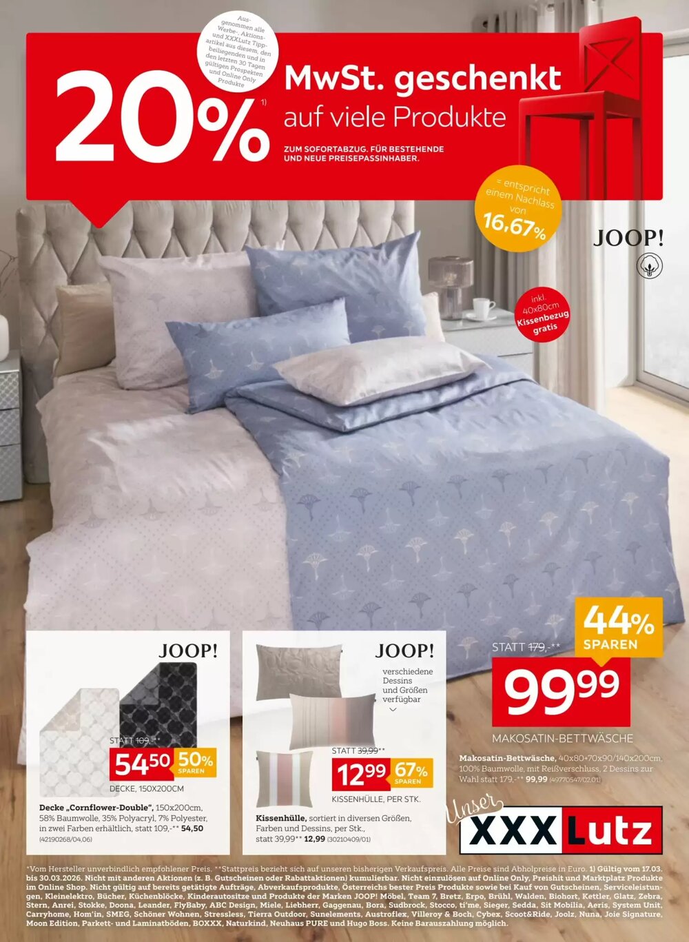 XXXLutz Flugblatt (ab 17.03.2026) - Angebote und Prospekt - Seite 1