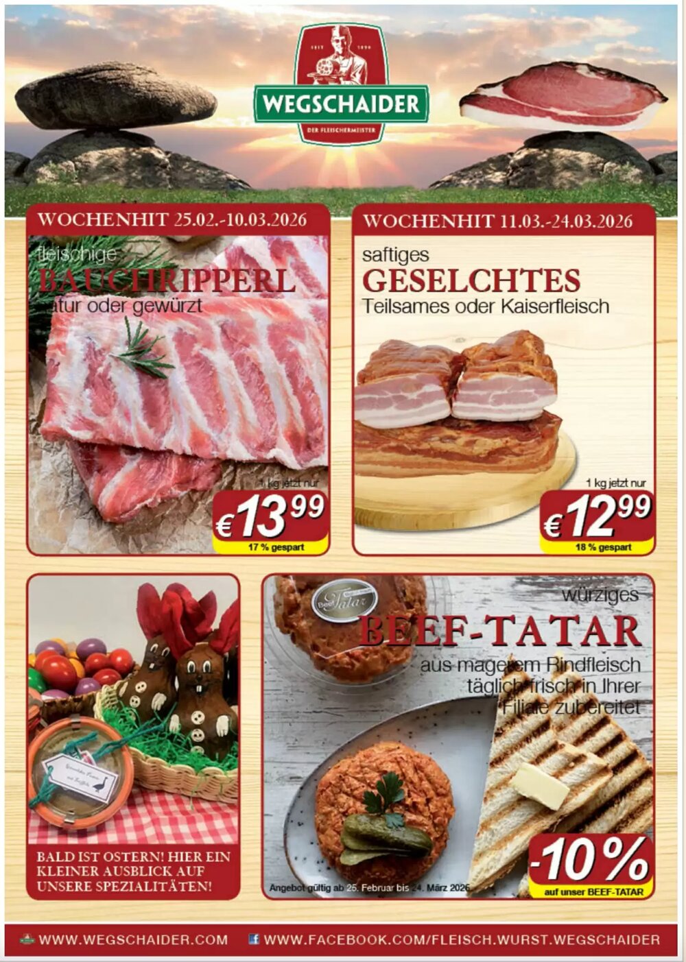 Wegschaider Flugblatt (ab 17.03.2026) - Angebote und Prospekt - Seite 1