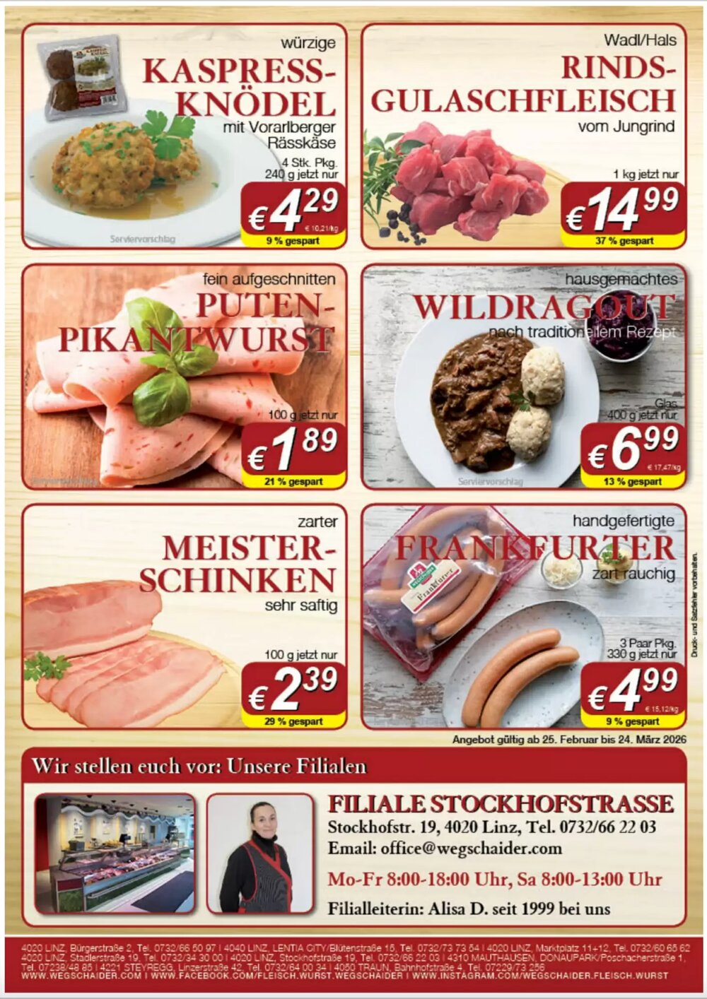 Wegschaider Flugblatt (ab 17.03.2026) - Angebote und Prospekt - Seite 2