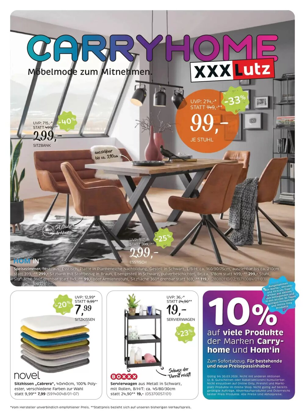 XXXLutz Flugblatt (ab 17.03.2026) - Angebote und Prospekt - Seite 1