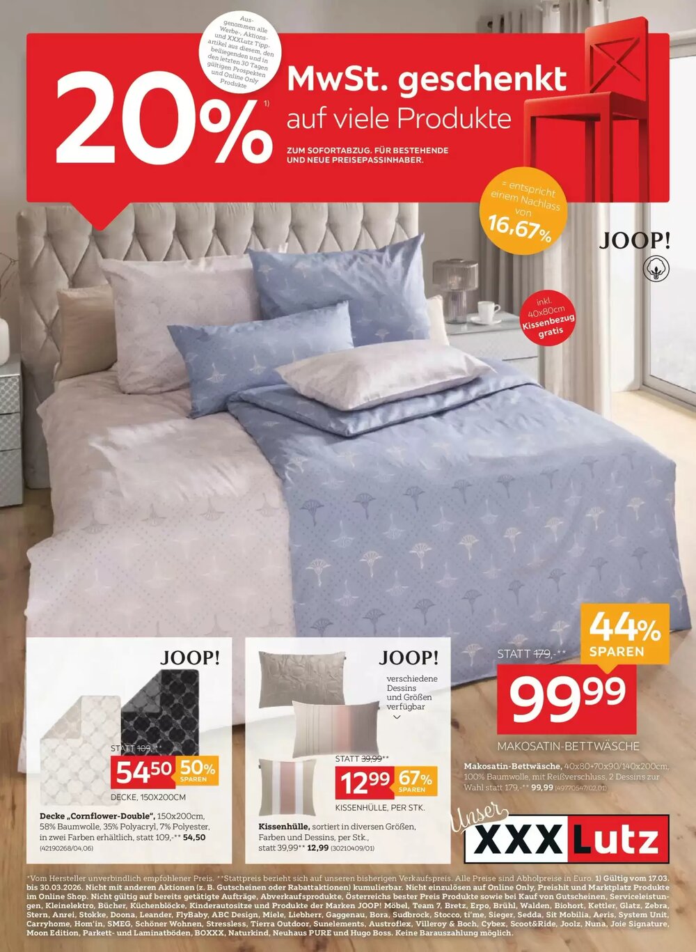 XXXLutz Flugblatt (ab 17.03.2026) - Angebote und Prospekt - Seite 1