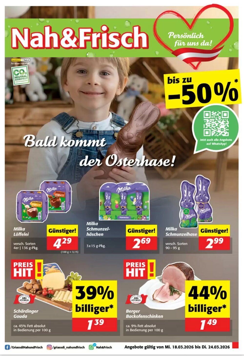 Nah&Frisch Flugblatt (ab 18.03.2026) - Angebote und Prospekt - Seite 1