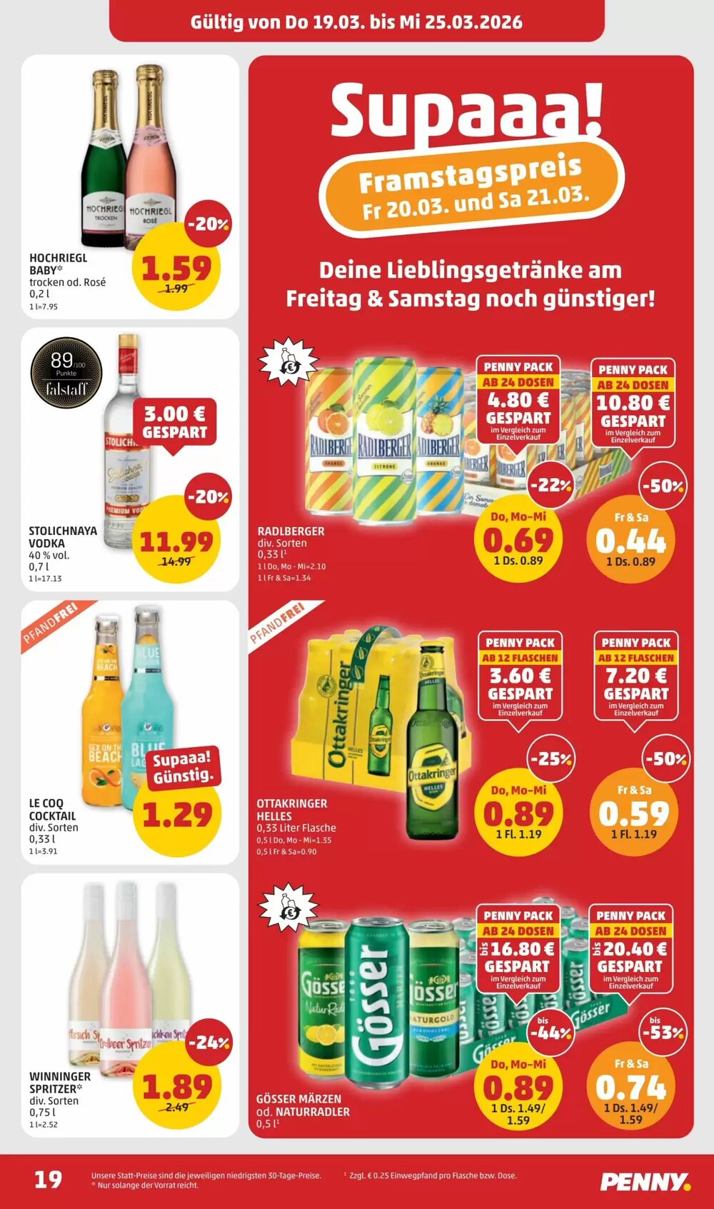 PENNY Flugblatt (ab 19.03.2026) - Angebote und Prospekt - Seite 19