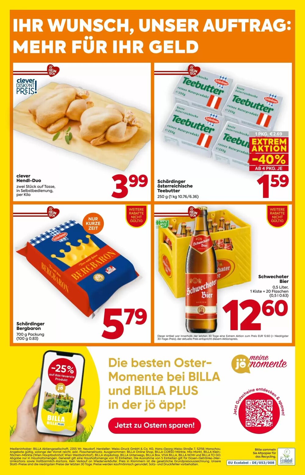 Billa Flugblatt (ab 19.03.2026) - Angebote und Prospekt - Seite 20