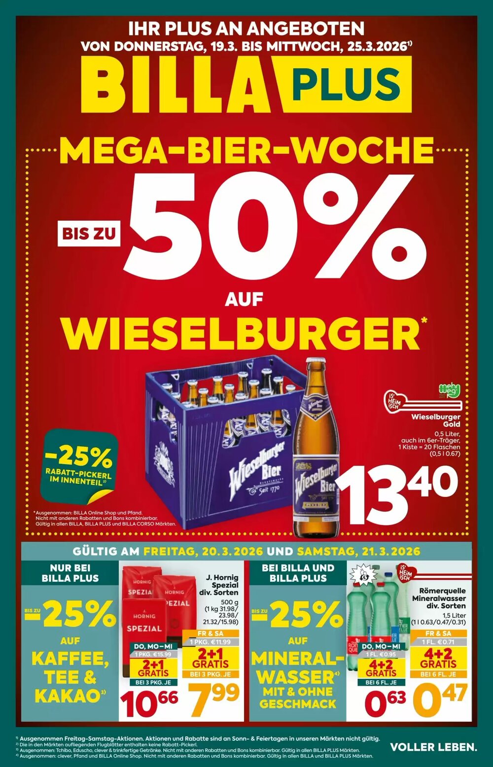 Billa Flugblatt (ab 19.03.2026) - Angebote und Prospekt - Seite 1