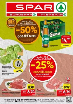 Spar Flugblatt (ab 19.03.2026) - Angebote und Prospekt