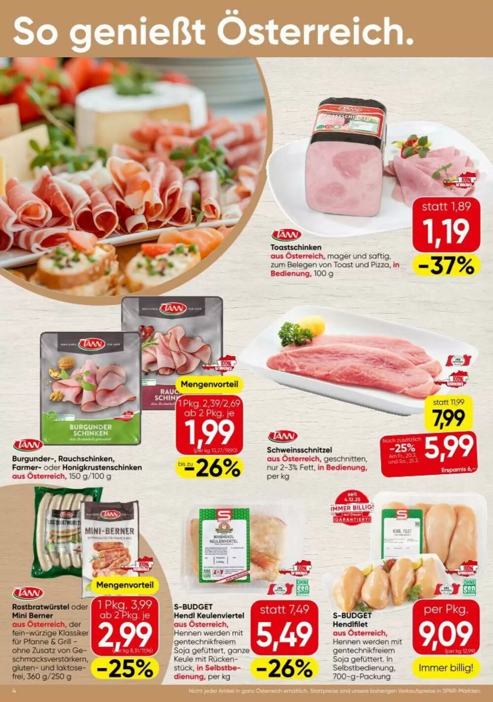 Spar Flugblatt (ab 19.03.2026) - Angebote und Prospekt - Seite 4
