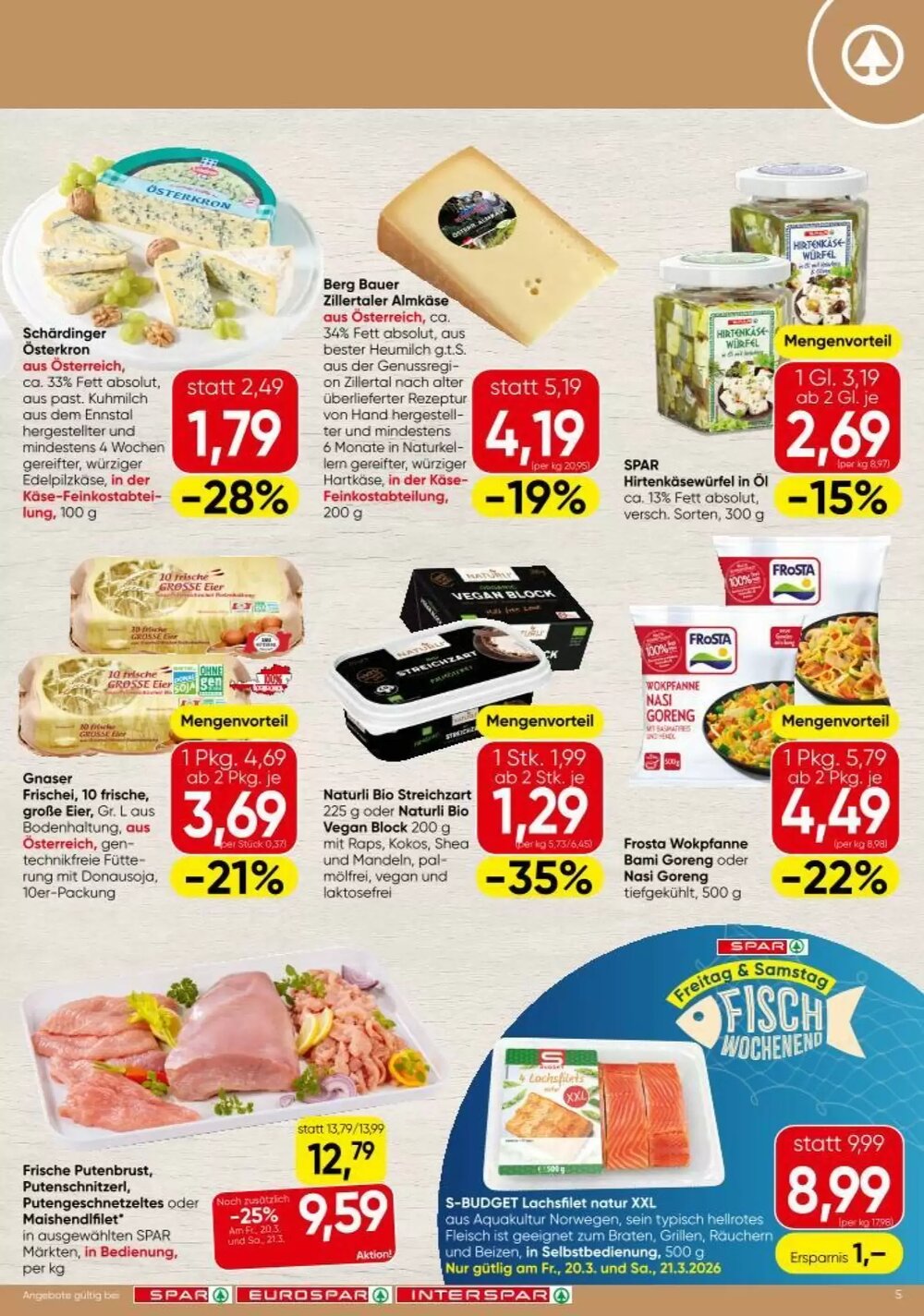 Spar Flugblatt (ab 19.03.2026) - Angebote und Prospekt - Seite 5