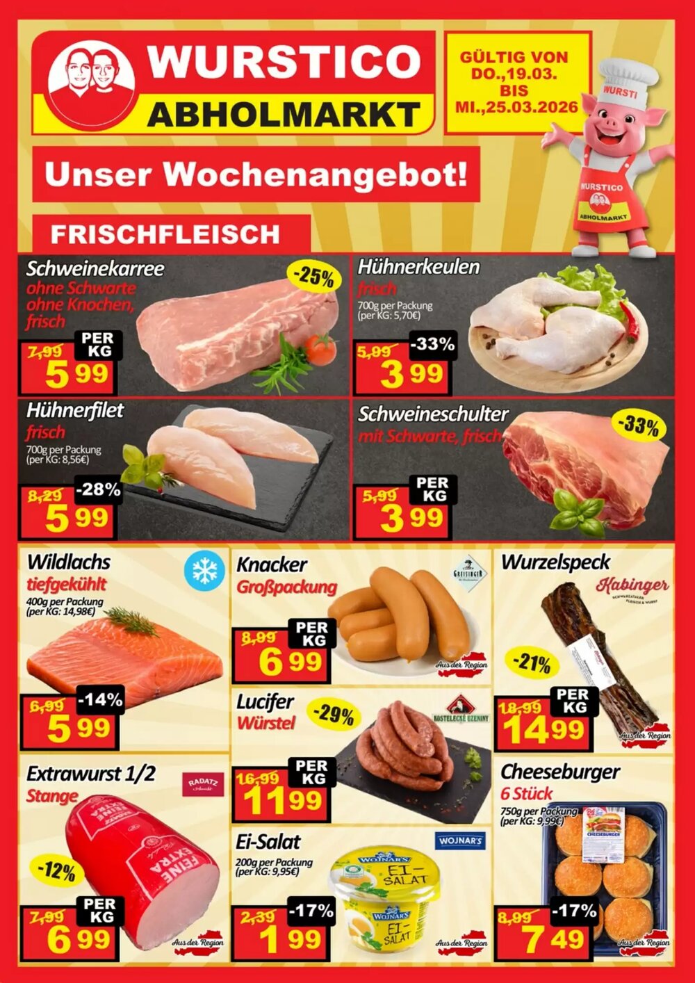 Wurstico Flugblatt (ab 19.03.2026) - Angebote und Prospekt - Seite 1