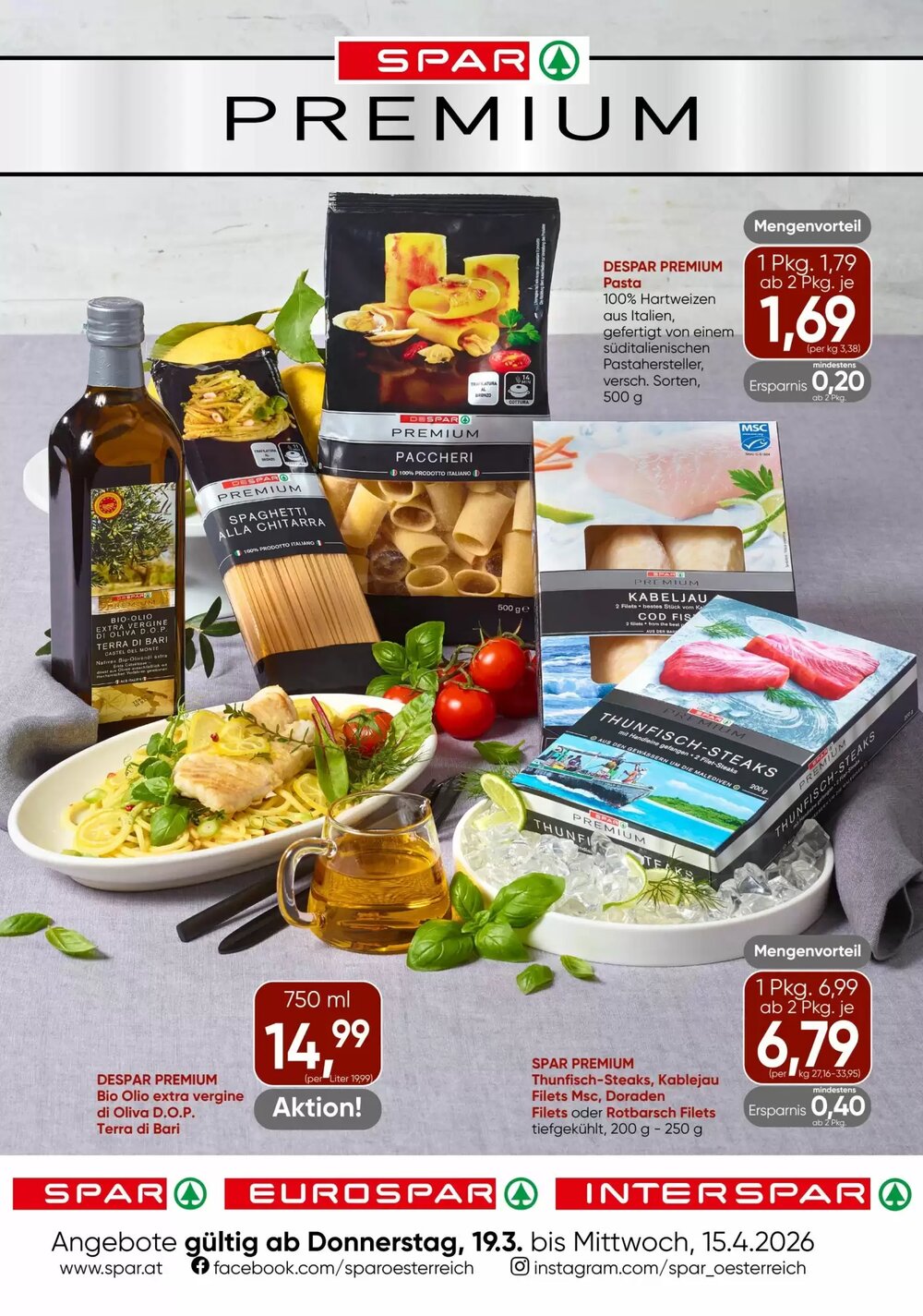 Spar Flugblatt (ab 19.03.2026) - Angebote und Prospekt - Seite 1