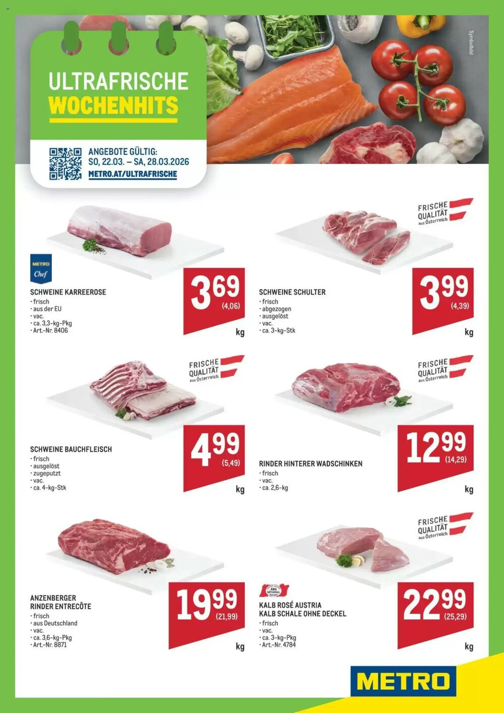 Metro Flugblatt (ab 22.03.2026) - Angebote und Prospekt - Seite 1