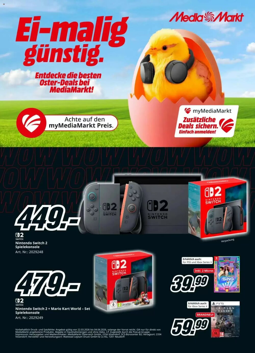 Media Markt Flugblatt (ab 22.03.2026) - Angebote und Prospekt - Seite 1