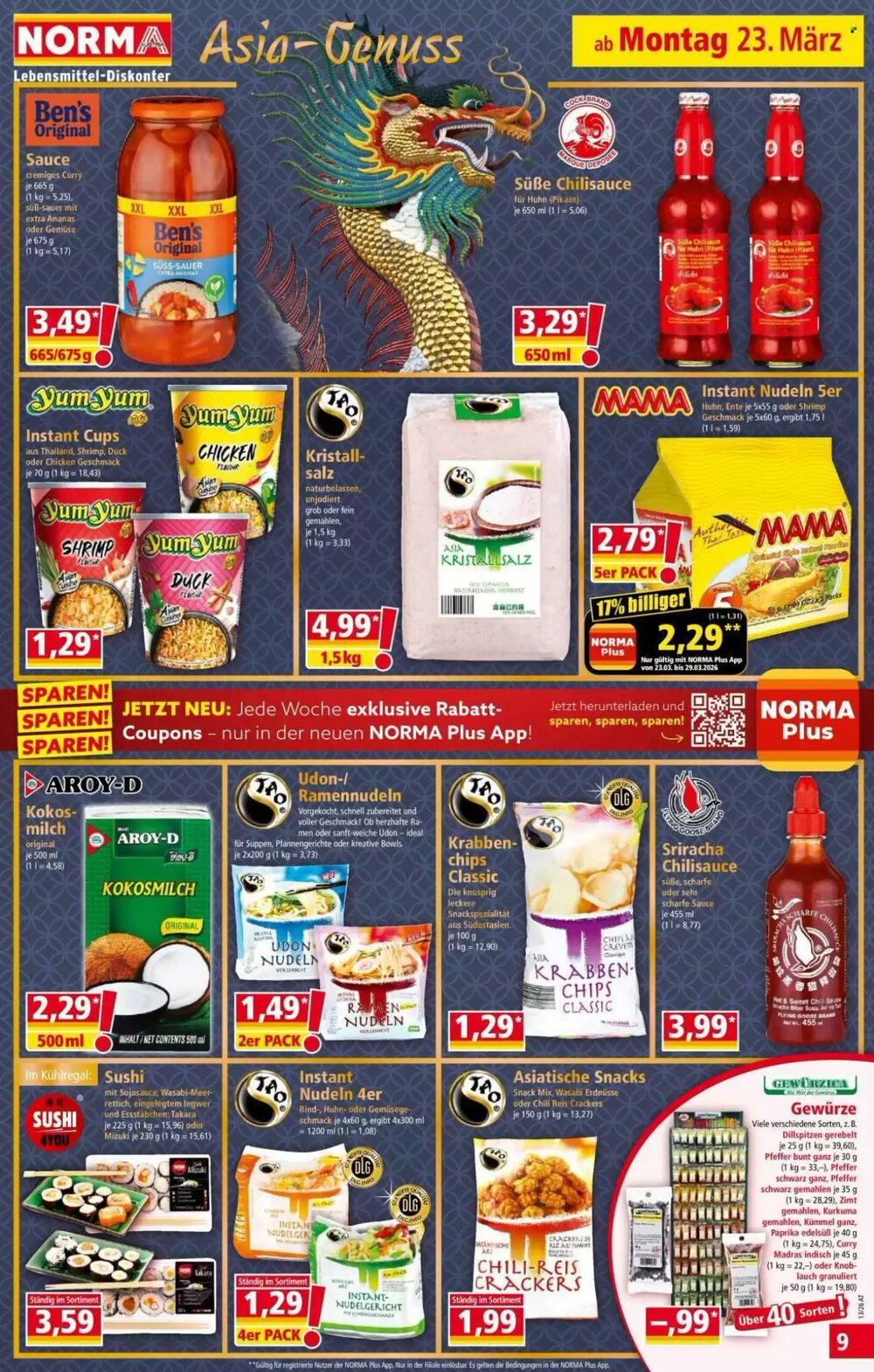 Norma Flugblatt (ab 23.03.2026) - Angebote und Prospekt - Seite 9