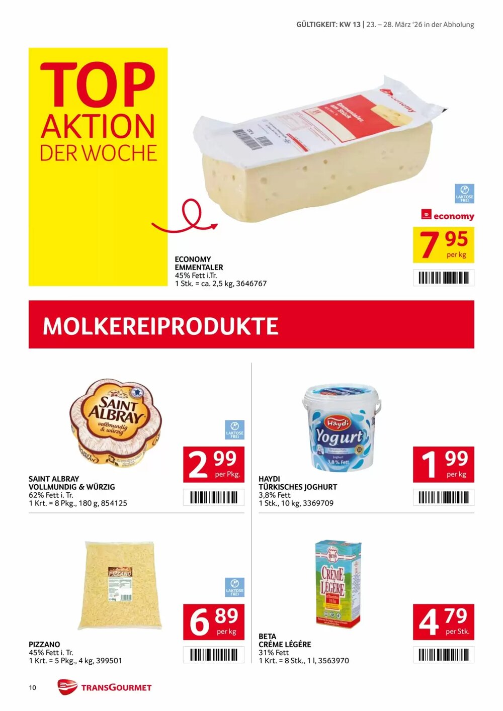 Transgourmet Flugblatt (ab 23.03.2026) - Angebote und Prospekt - Seite 10