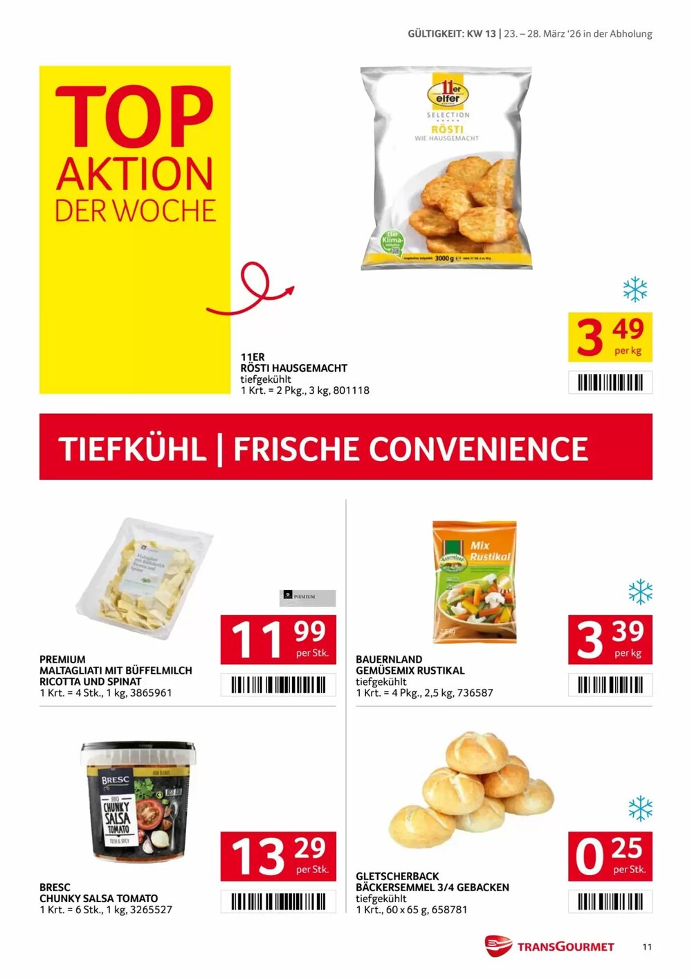 Transgourmet Flugblatt (ab 23.03.2026) - Angebote und Prospekt - Seite 11