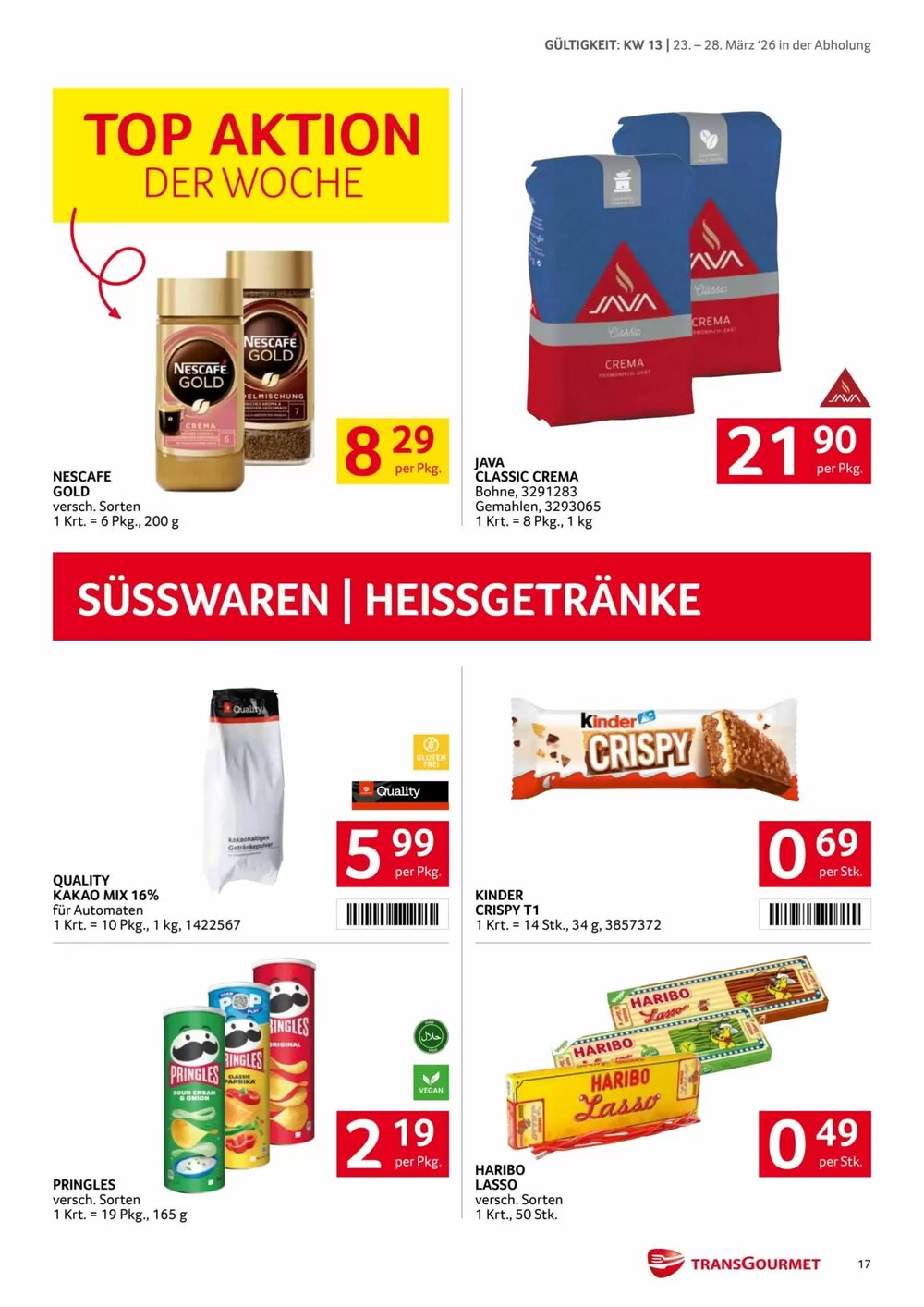 Transgourmet Flugblatt (ab 23.03.2026) - Angebote und Prospekt - Seite 17