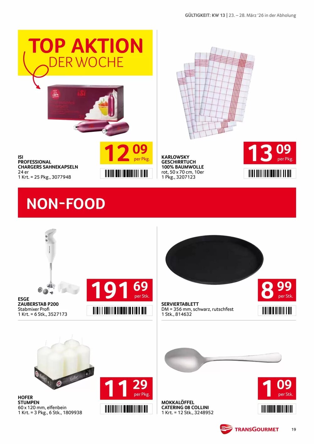 Transgourmet Flugblatt (ab 23.03.2026) - Angebote und Prospekt - Seite 19