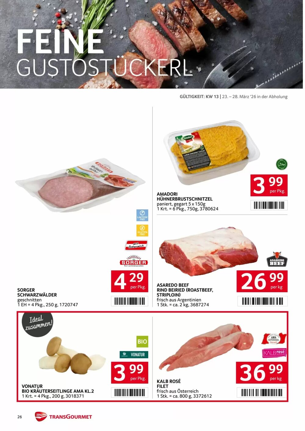 Transgourmet Flugblatt (ab 23.03.2026) - Angebote und Prospekt - Seite 26