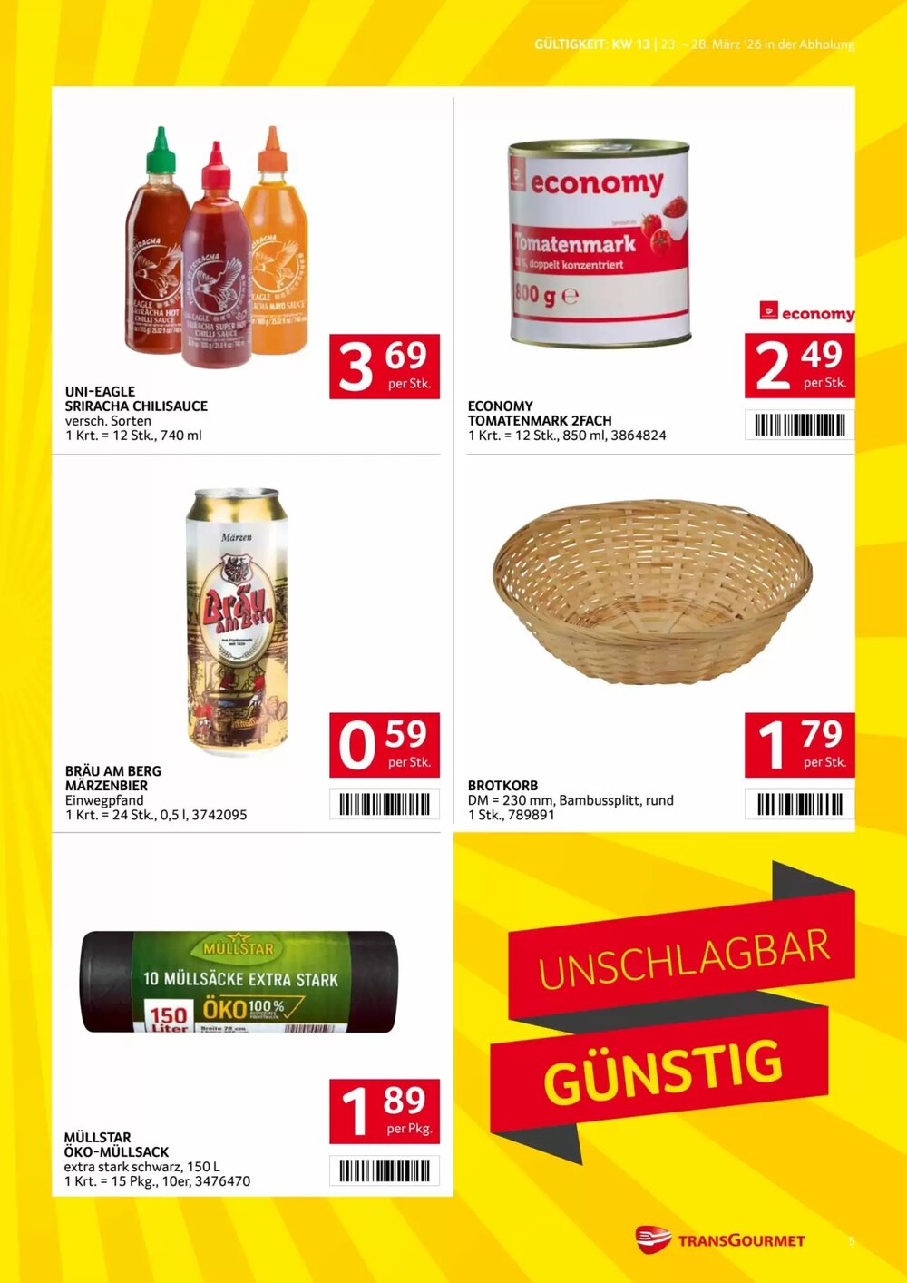 Transgourmet Flugblatt (ab 23.03.2026) - Angebote und Prospekt - Seite 5