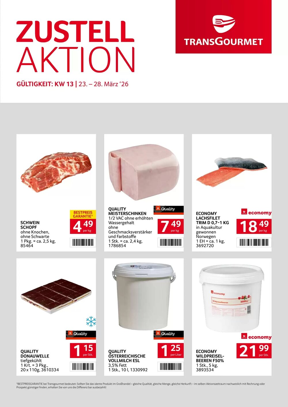 Transgourmet Flugblatt (ab 23.03.2026) - Angebote und Prospekt - Seite 1