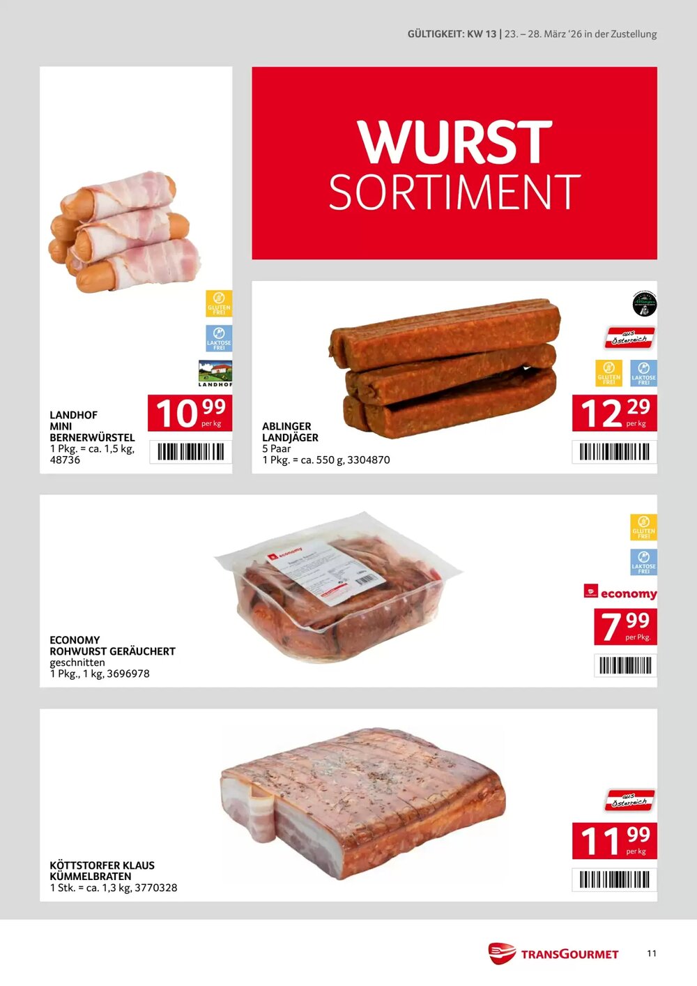 Transgourmet Flugblatt (ab 23.03.2026) - Angebote und Prospekt - Seite 11