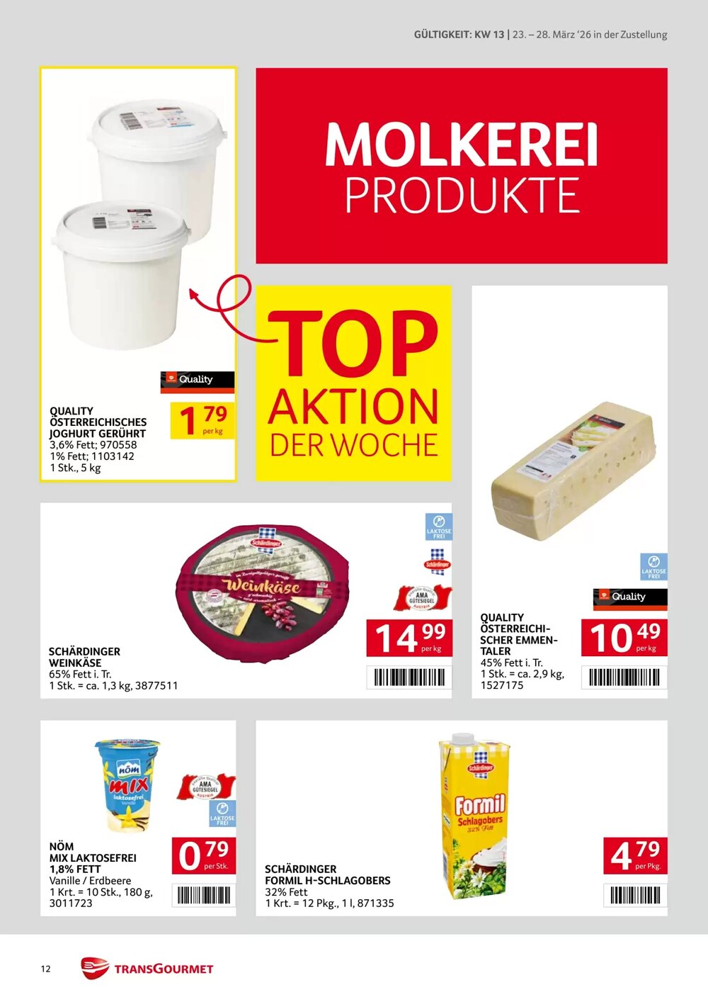 Transgourmet Flugblatt (ab 23.03.2026) - Angebote und Prospekt - Seite 12