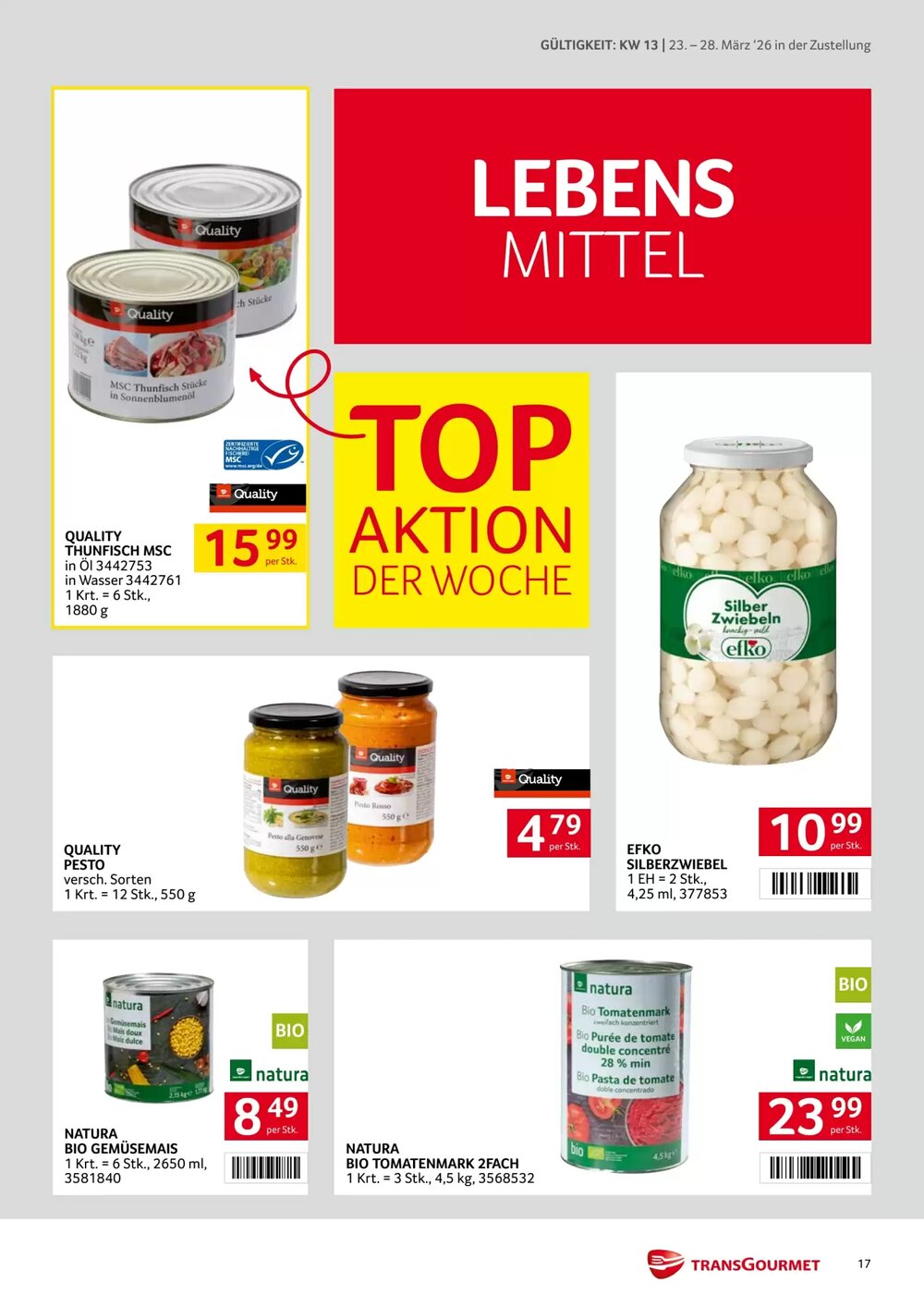 Transgourmet Flugblatt (ab 23.03.2026) - Angebote und Prospekt - Seite 17