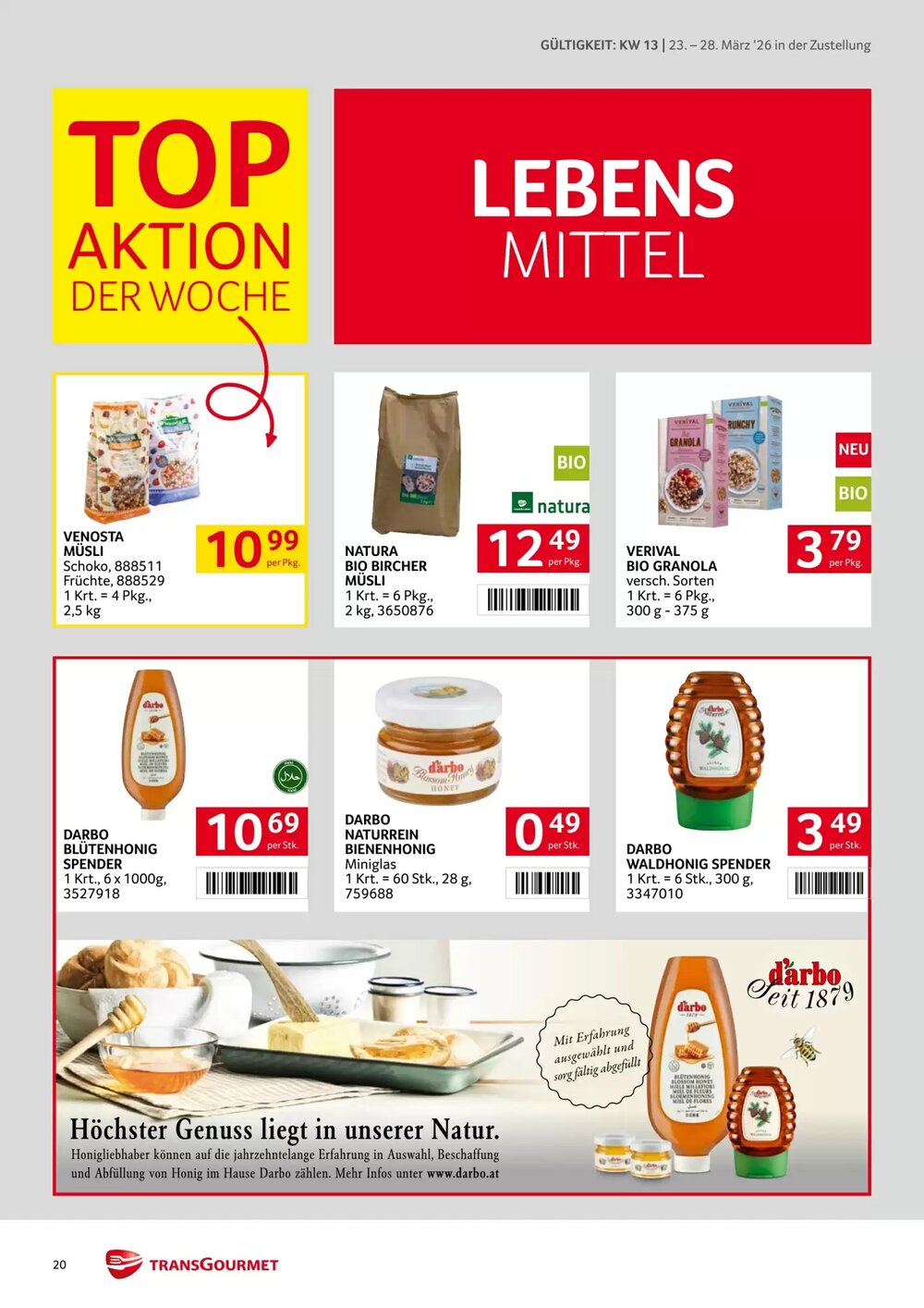 Transgourmet Flugblatt (ab 23.03.2026) - Angebote und Prospekt - Seite 20