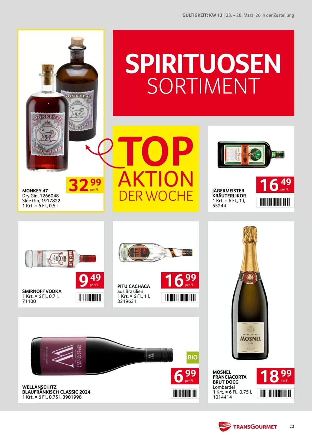 Transgourmet Flugblatt (ab 23.03.2026) - Angebote und Prospekt - Seite 23
