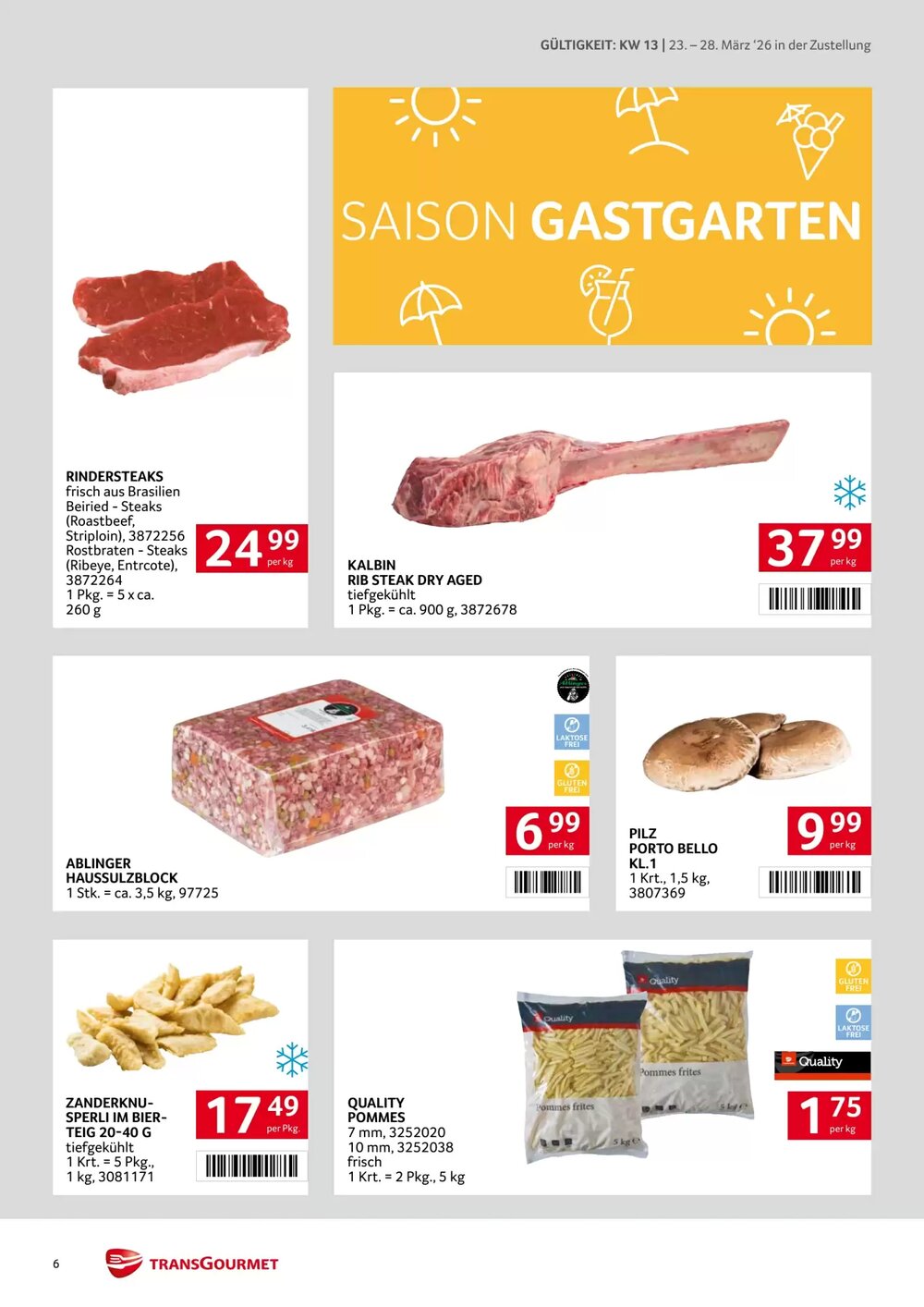 Transgourmet Flugblatt (ab 23.03.2026) - Angebote und Prospekt - Seite 6