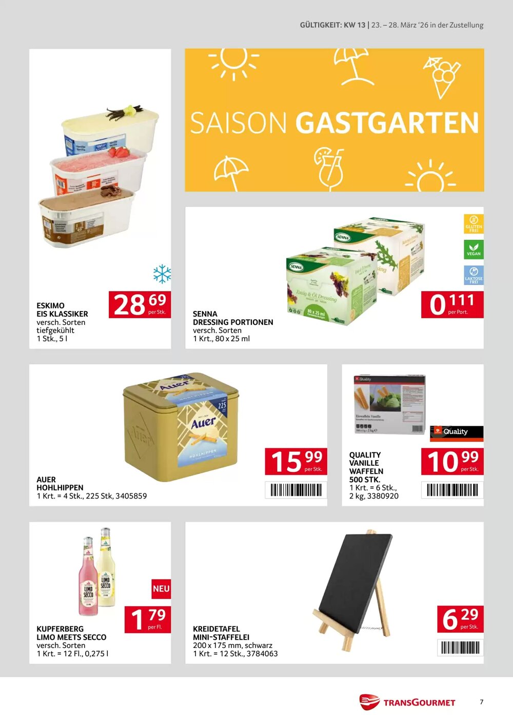 Transgourmet Flugblatt (ab 23.03.2026) - Angebote und Prospekt - Seite 7