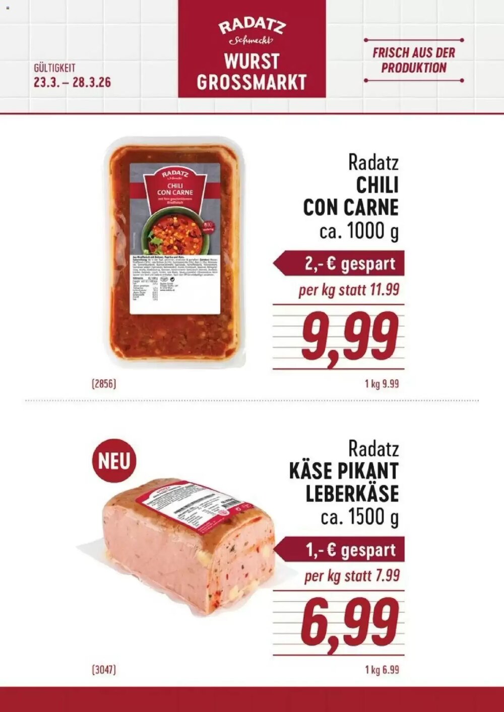 Radatz Flugblatt (ab 23.03.2026) - Angebote und Prospekt - Seite 1