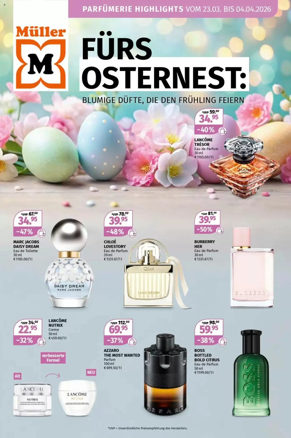 Müller Flugblatt (ab 23.03.2026) - Angebote und Prospekt - Seite 1