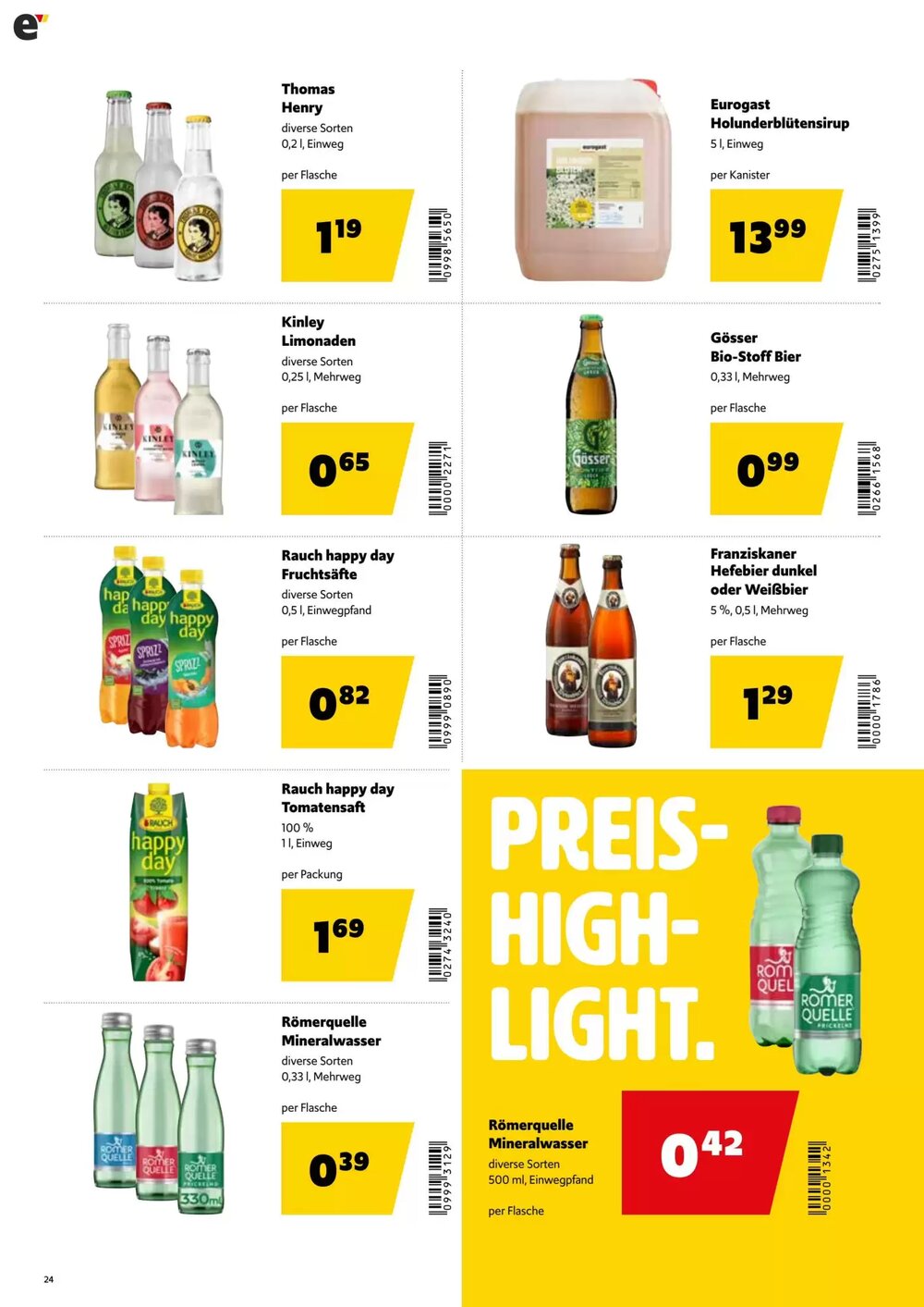 Eurogast Grissemann Flugblatt (ab 23.03.2026) - Angebote und Prospekt - Seite 24