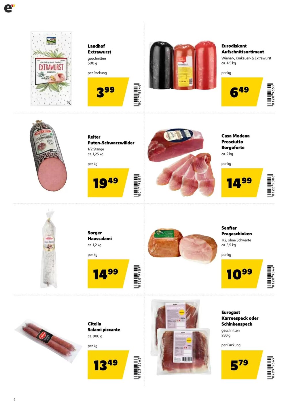 Eurogast Grissemann Flugblatt (ab 23.03.2026) - Angebote und Prospekt - Seite 6